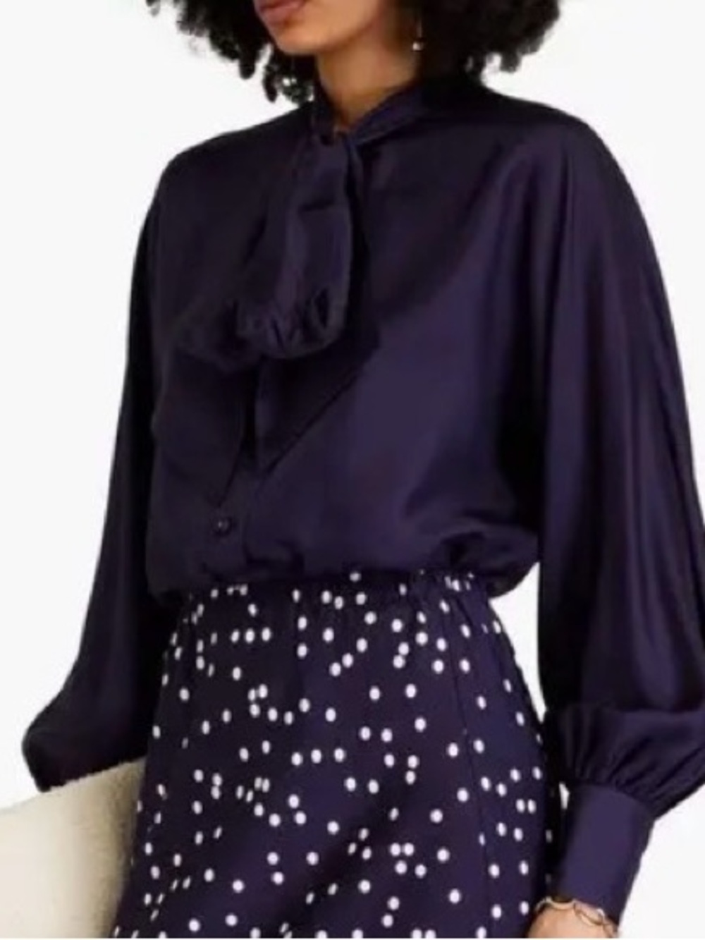 Zimmermann Tama silk navy blouse - 1 - Picture 3 of 9
